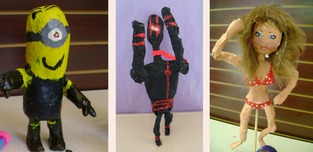 paper mache student work